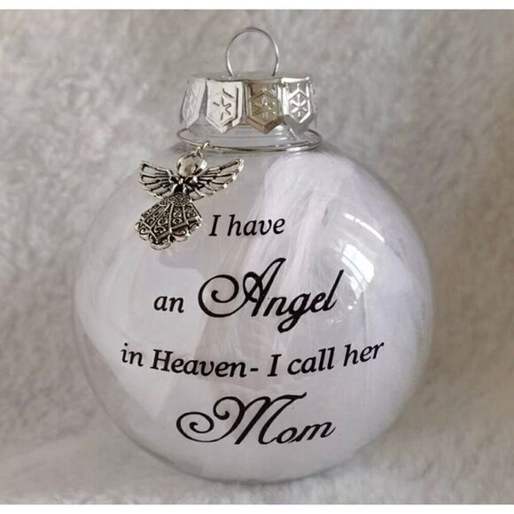 NWT Memorial Christmas "I have an Angel in Heaven-I call her Mom.” Ornam… - Picture 3 of 5